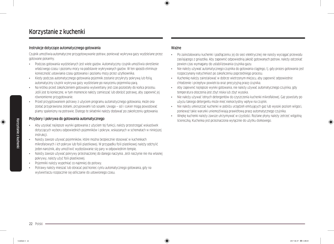 Samsung MC28M6075CS/OL manual Instrukcje dotyczące automatycznego gotowania, Przybory i pokrywa do gotowania automatycznego 