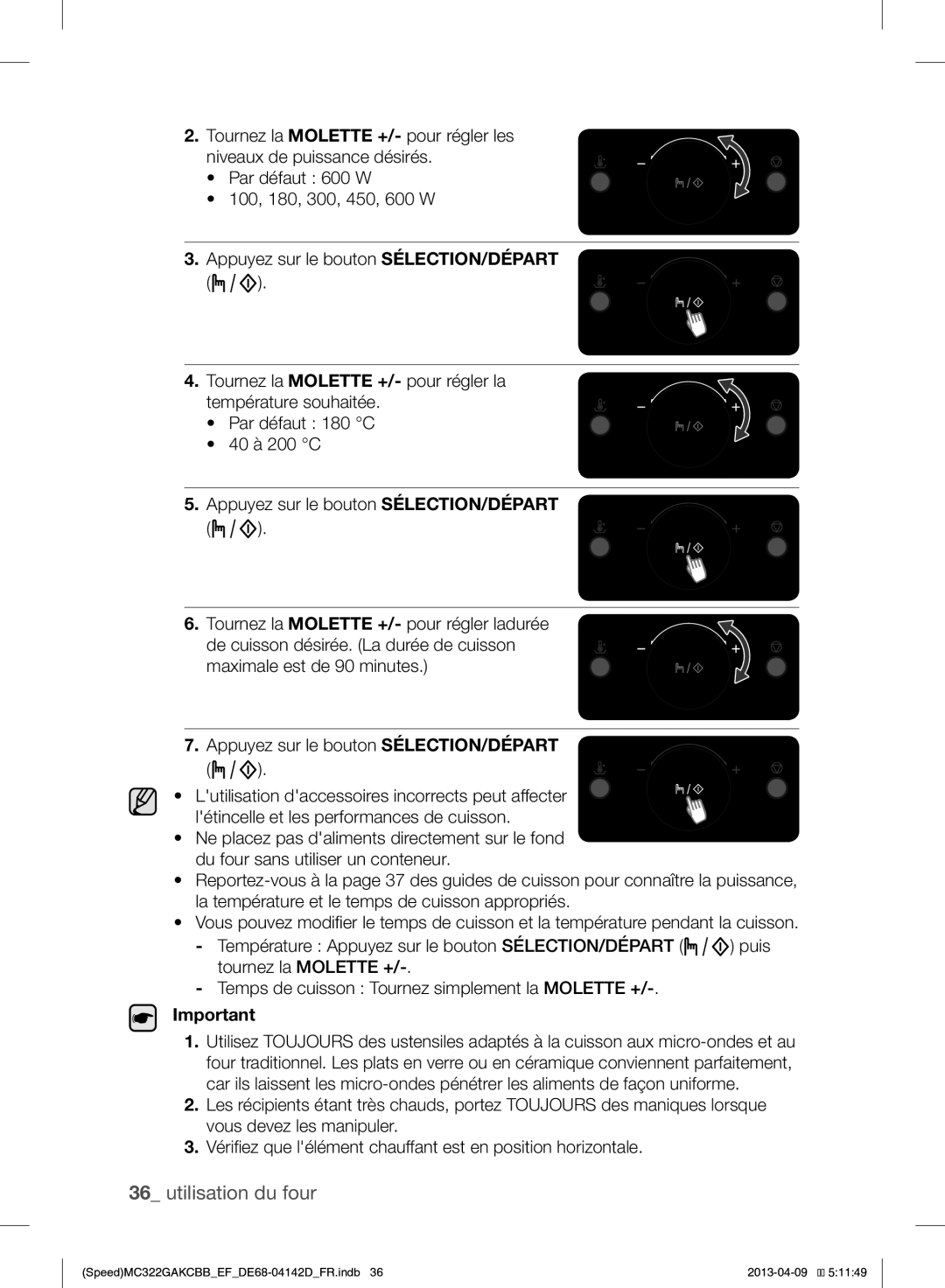 Samsung MC322GAKCBB/EF manual Puis 