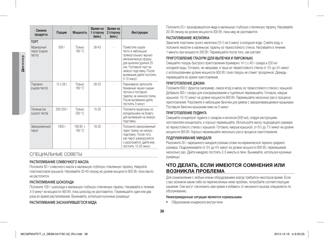 Samsung MC32F604TCT/LI manual ЧТО ДЕЛАТЬ, Если Имеются Сомнения ИЛИ Возникла Проблема, Специальные Советы 