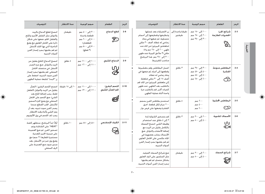 Samsung MC32F604TCT/ZA جاجدلا عطق, يوشلما جاجدلا, يرقبلا محللا, يوشلما نأضلا ملح, يجنفسلإا كيكلا, رزلجا حئارش, ةرشقلا 