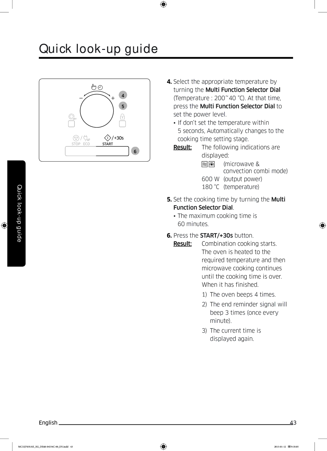 Samsung MC32J7035AS/EG manual Oven use 