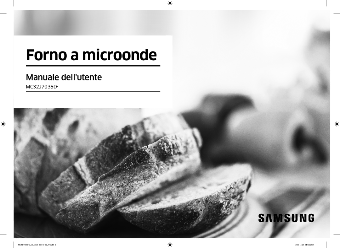 Samsung MC32J7035DK/ET manual Forno a microonde 