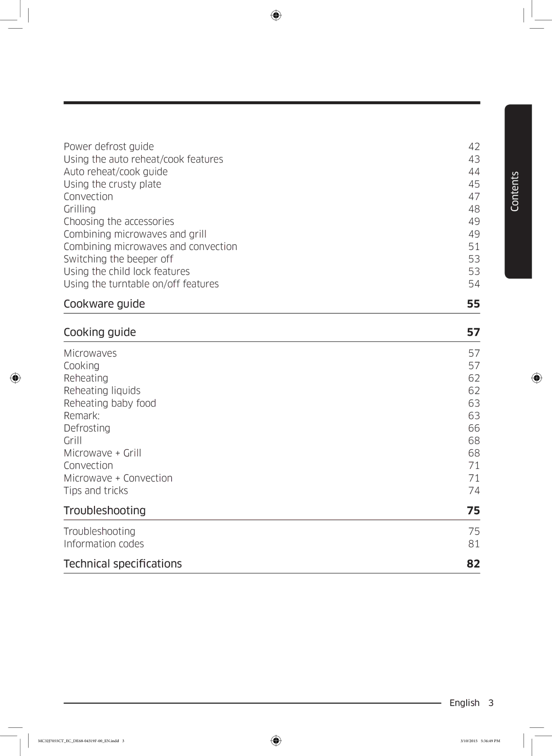 Samsung MC32J7055CT/EC manual Troubleshooting 