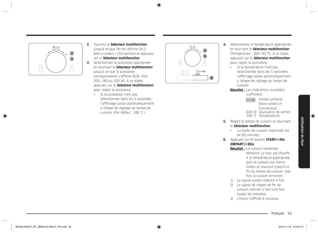 Samsung MC32J7055CT/EF manual MC32J7055CTEFDE68-04319D-01FR.indd 2015-11-18 22712 