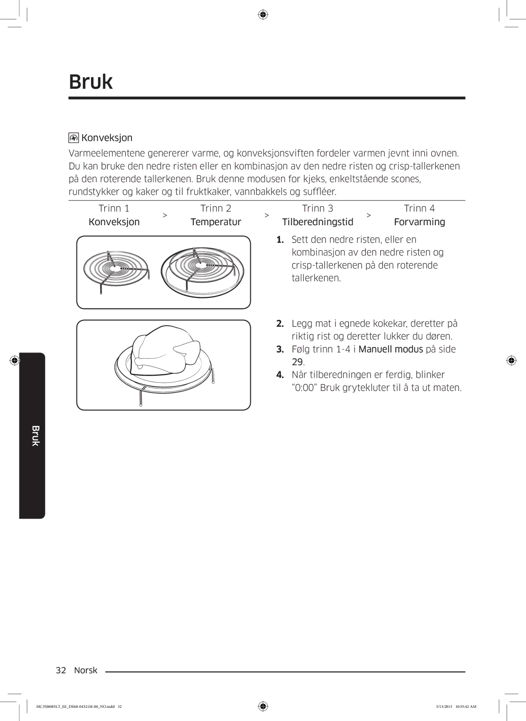 Samsung MC35J8085LT/EE manual Bruk 