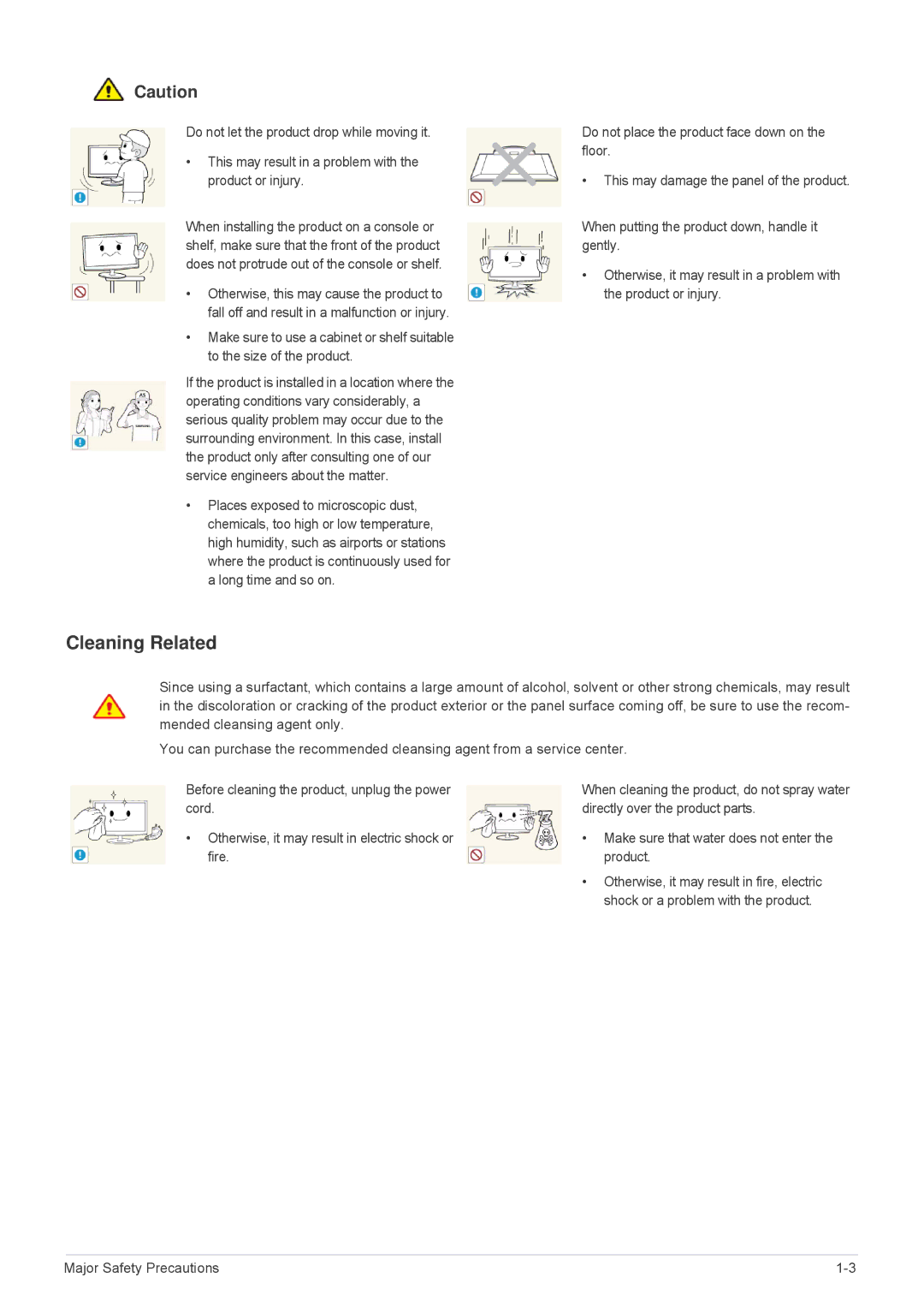 Samsung MD230X3, MD230X6 user manual Cleaning Related 