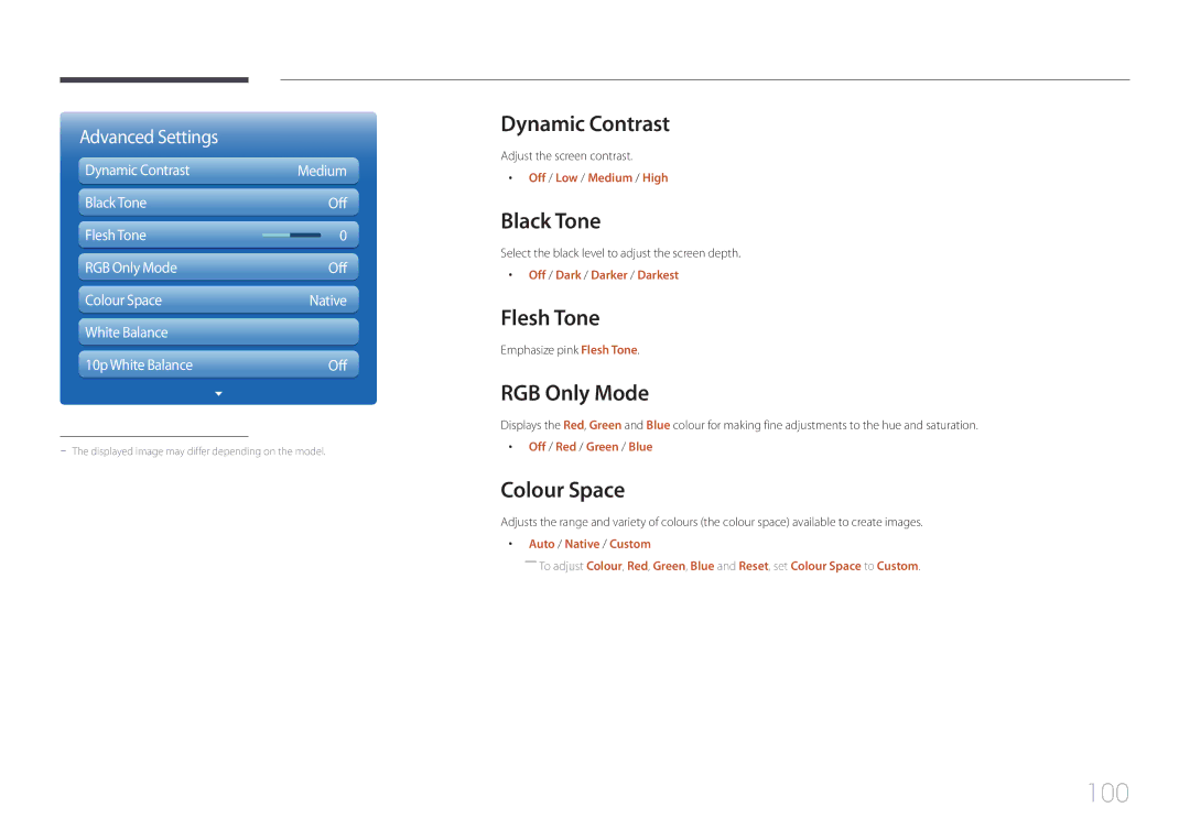 Samsung MD55C, MD32C, MD40C user manual 100 