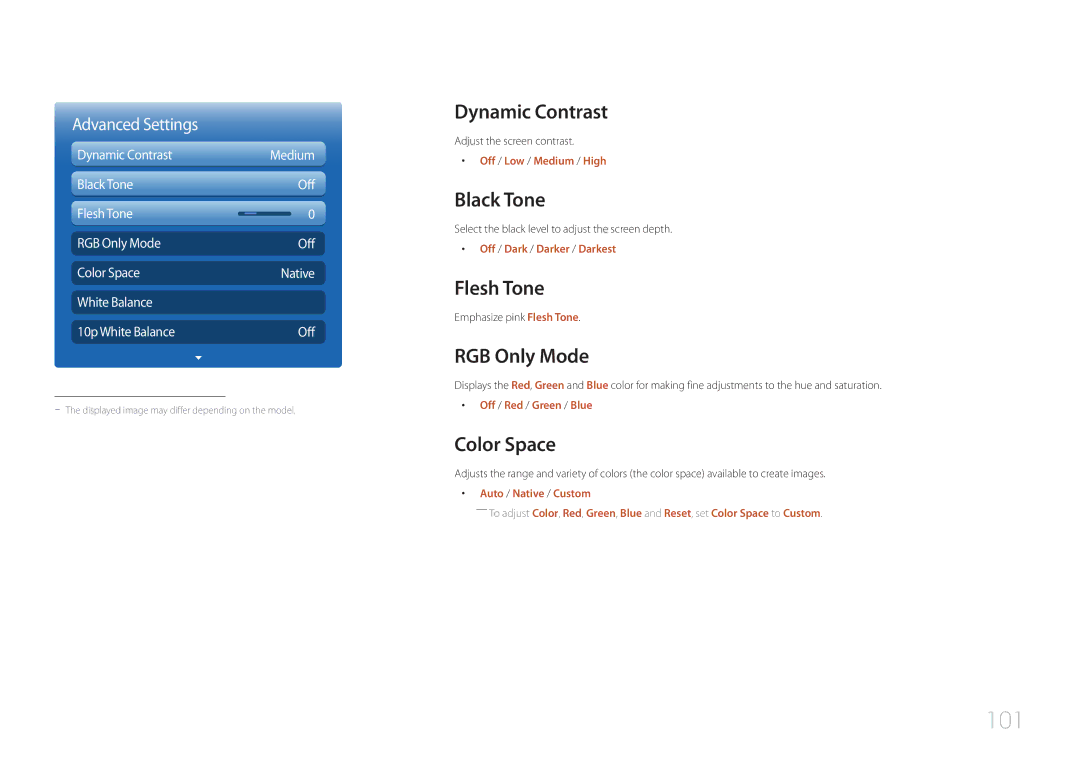 Samsung MD55C, MD32C user manual 101 