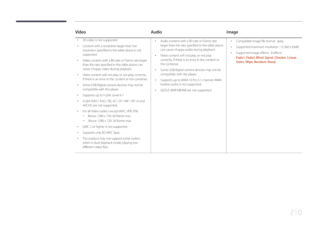 Samsung MD32C, MD55C user manual 210, Image 