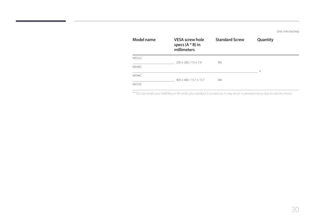 Samsung MD32C, MD55C user manual MD40C MD46C 