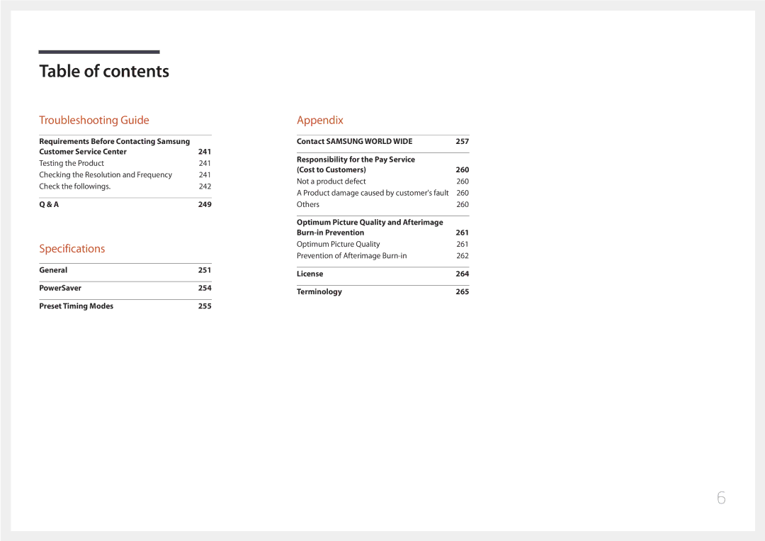 Samsung MD32C, MD55C user manual Specifications 