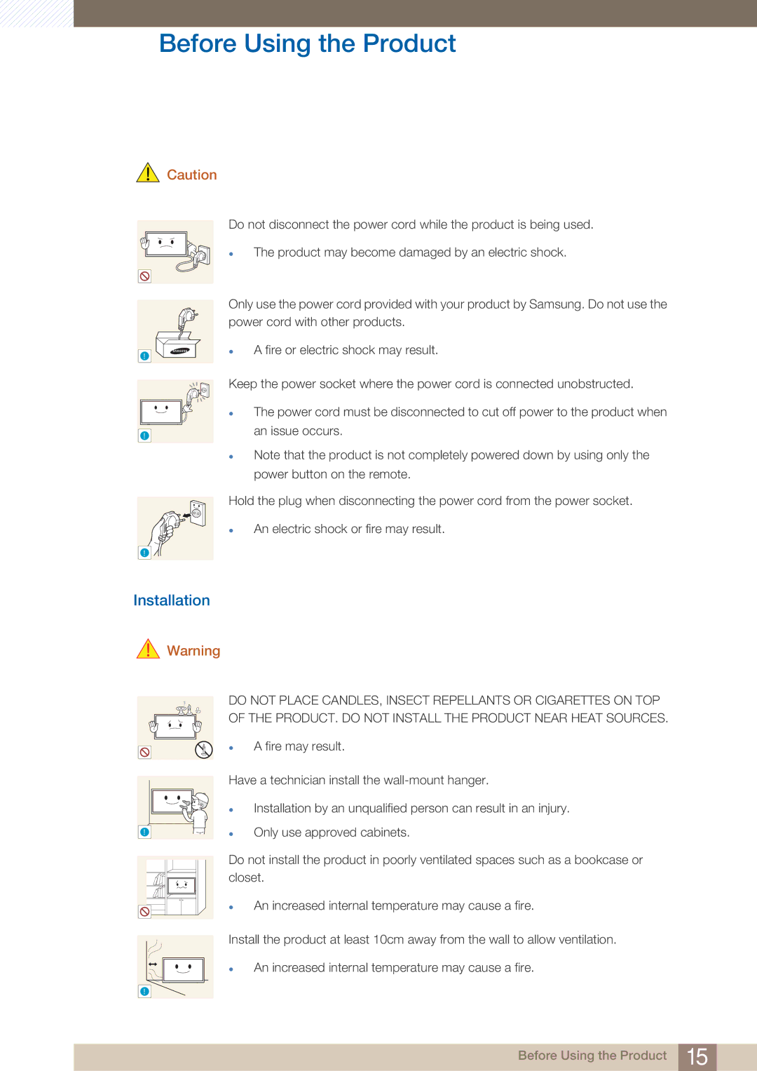 Samsung MD46B, MD40B user manual Installation 