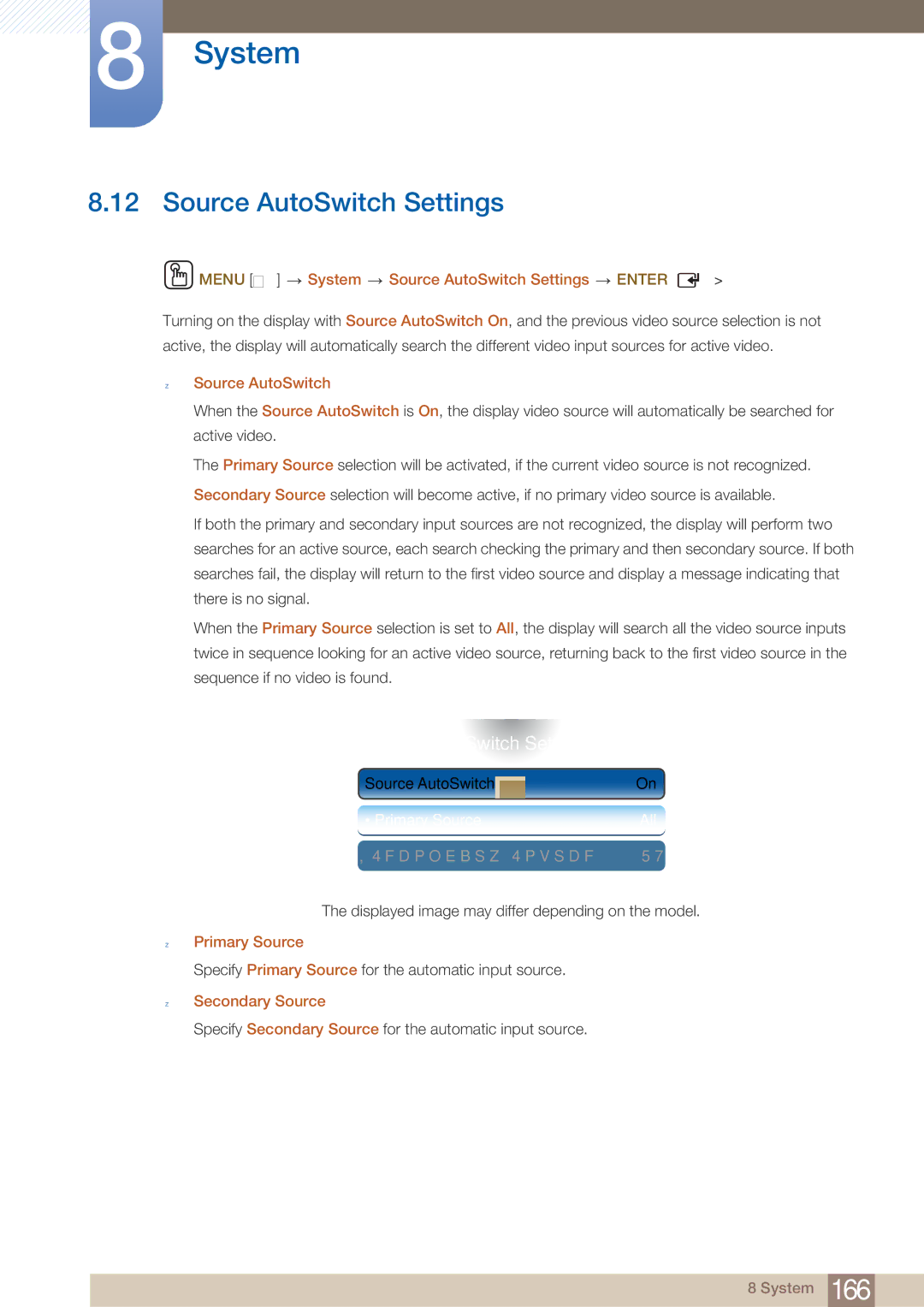 Samsung MD40B, MD46B user manual Source AutoSwitch Settings 