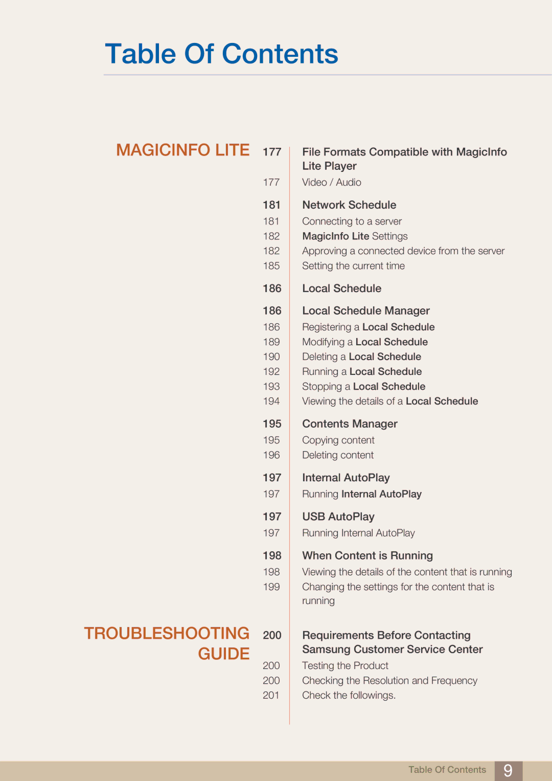 Samsung MD46B, MD40B user manual Magicinfo Lite 