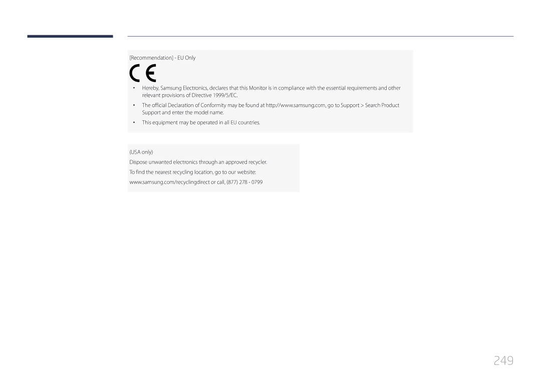 Samsung MD65C user manual 249 