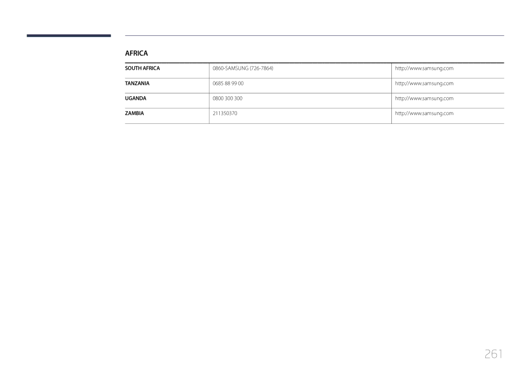 Samsung MD65C user manual 261, 0685 88 99, 0800 300, 211350370 