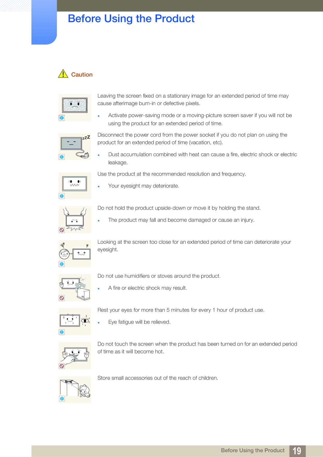 Samsung ME32B, ME40B, ME46B, ME55B, UE55A, UE46A user manual Before Using the Product 