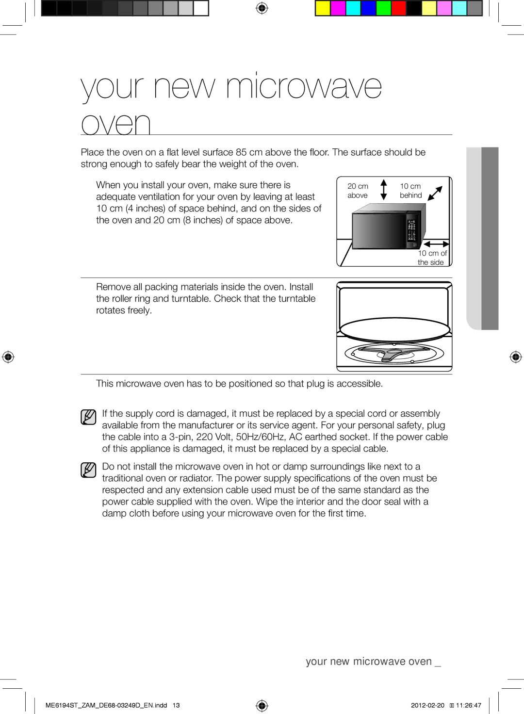 Samsung ME6194ST/ZAM manual Oven 