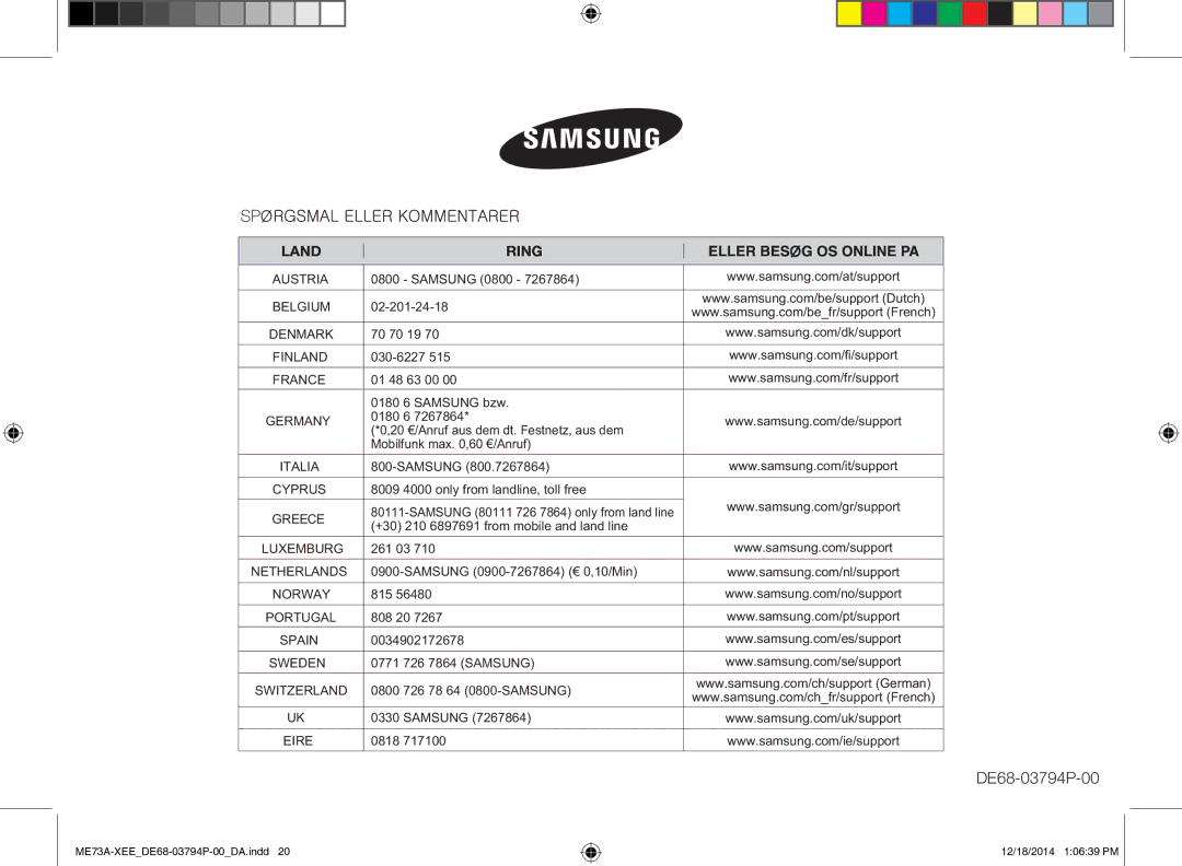 Samsung ME73A/XEE manual ME73A-XEEDE68-03794P-00DA.indd 12/18/2014 10639 PM 