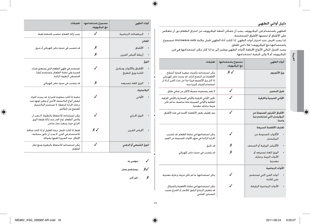 Samsung ME86V-SS/FAL manual يهطلا يناوأ ليلد 