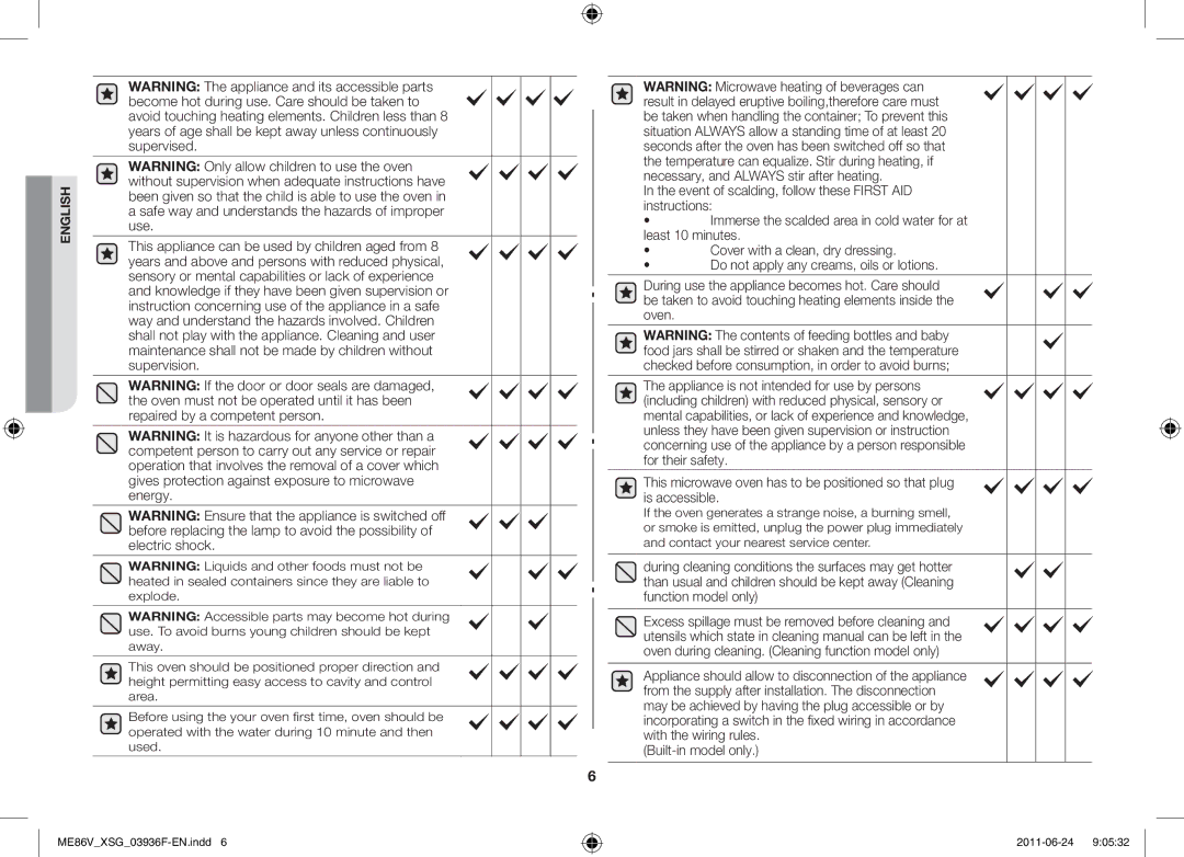 Samsung ME86V-SS/FAL manual English 