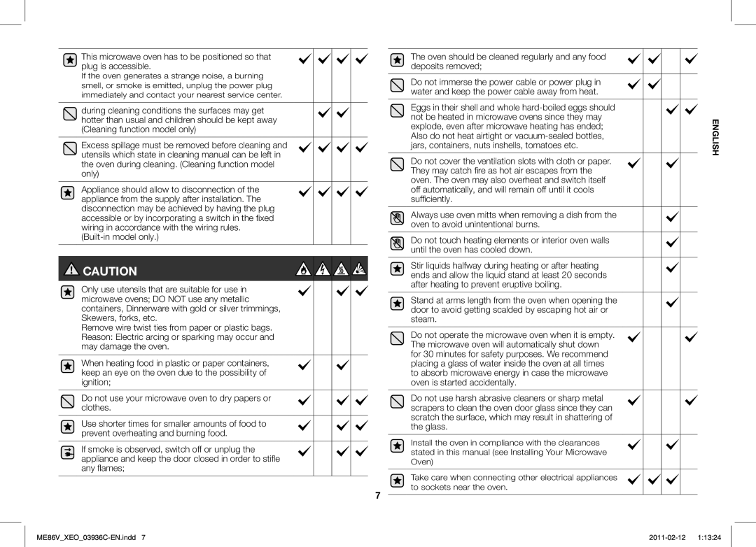 Samsung ME86V-SS/XEO manual English 