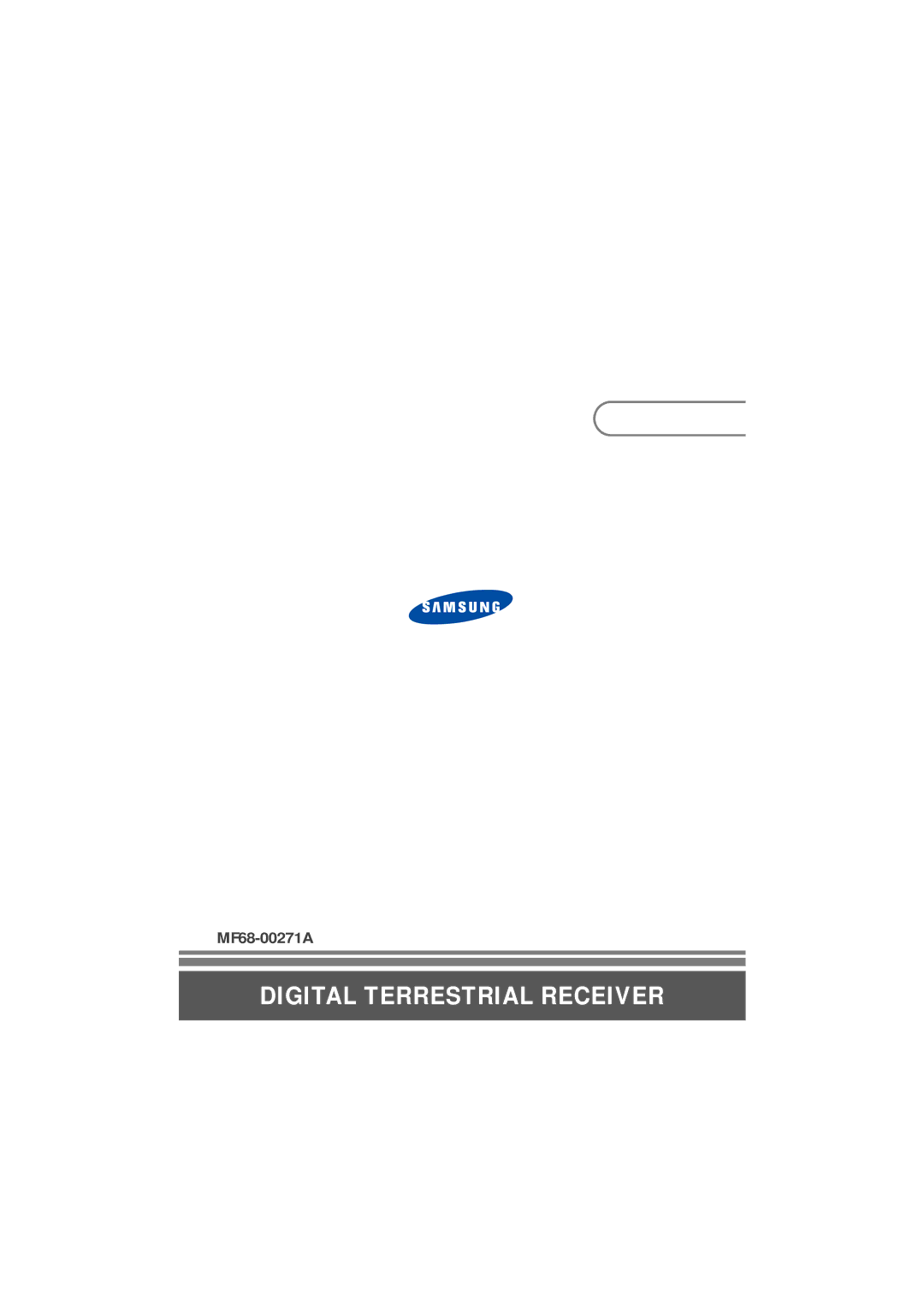 Samsung MF68-00271A manual Digital Terrestrial Receiver 