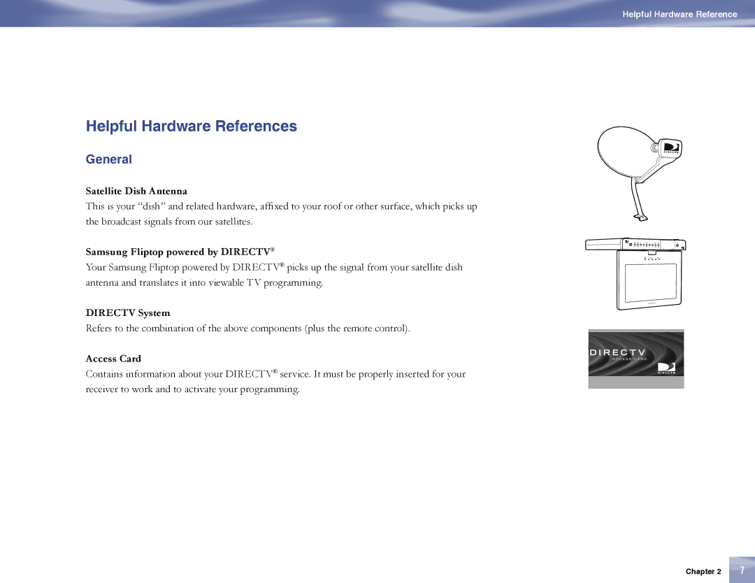 Samsung SL10D10, MF68-00389A-00 manual Helpful Hardware References, General 