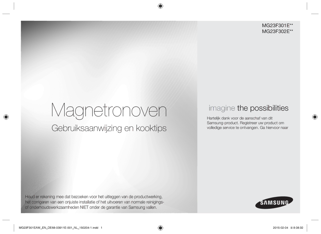 Samsung MG23F301EAW/EF, MG23F301EAK/EN manual Magnetronoven 