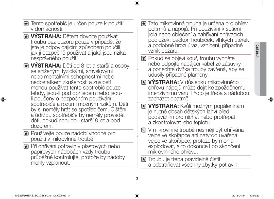 Samsung MG23F301EAS/EO manual Zkontrolovat jeho teplotu 