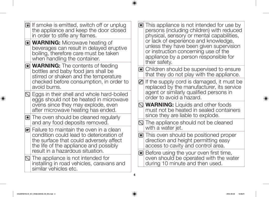 Samsung MG23F301ELW/EO manual English 