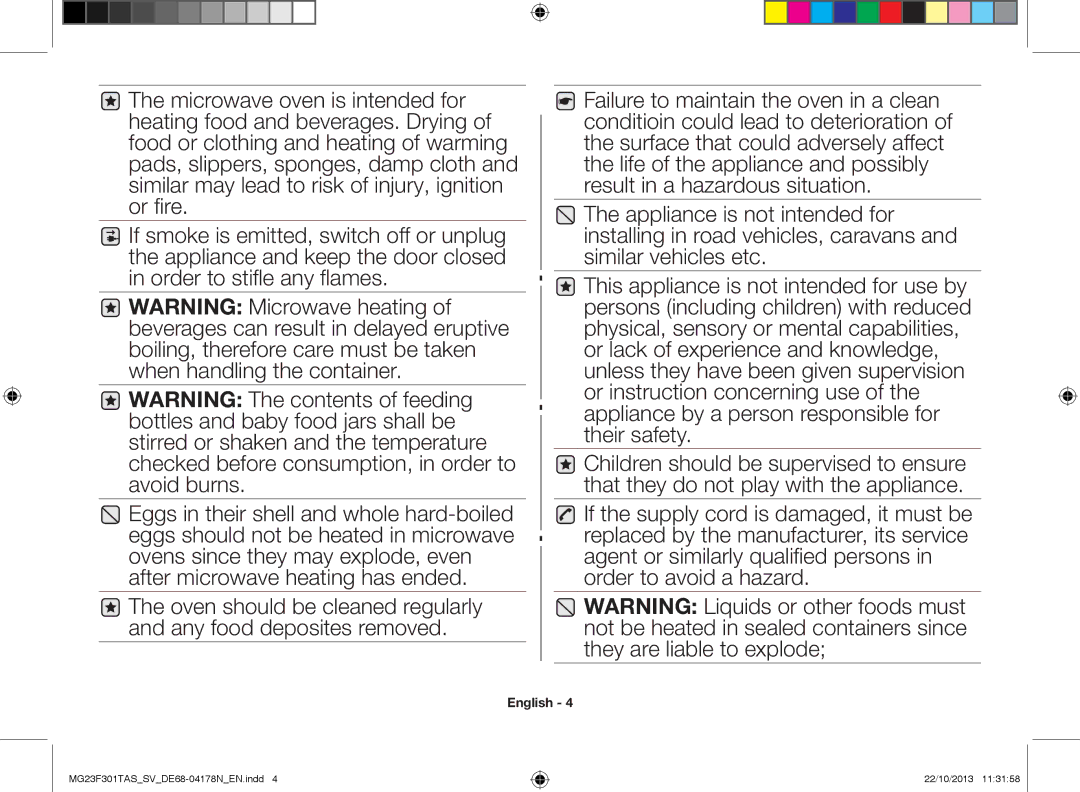 Samsung MG23F301TAS/SV manual English 