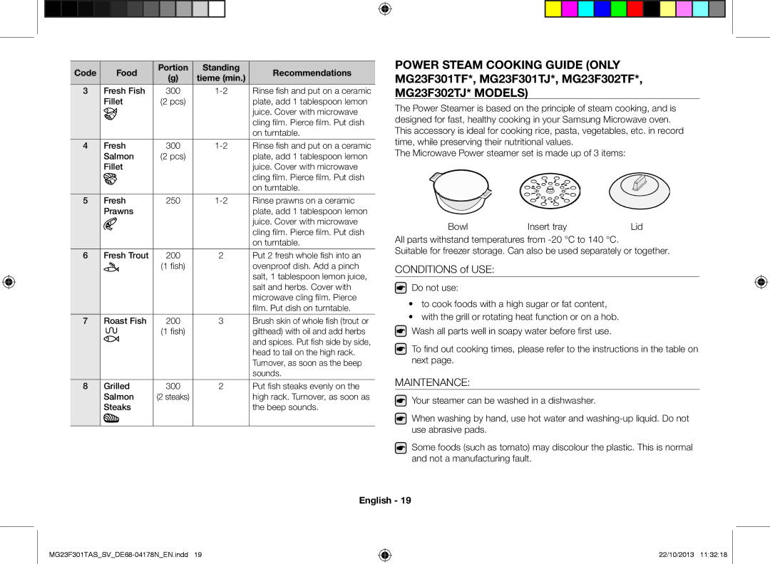 Samsung MG23F301TAS/SV manual Maintenance 