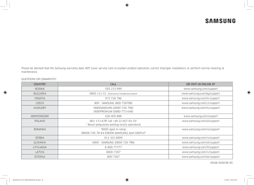 Samsung MG23K3575AS/EO, MG23K3575AK/EF manual Hungary 