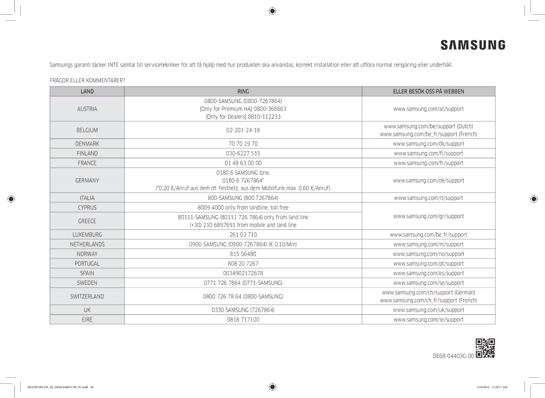 Samsung MG23K3585AW/EE manual 0818 