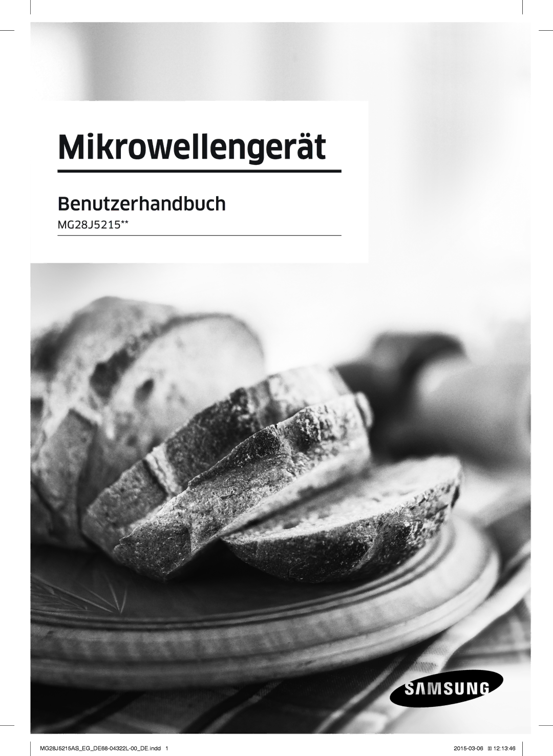 Samsung MG28J5215AB/EG, MG28J5215AB/EF manual Mikrowellengerät 