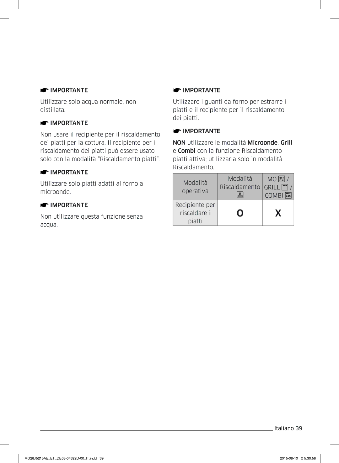 Samsung MG28J5215AB/ET manual Grill 