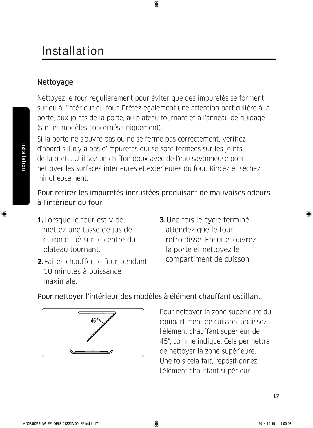 Samsung MG28J5255UW/EF manual Entretien 