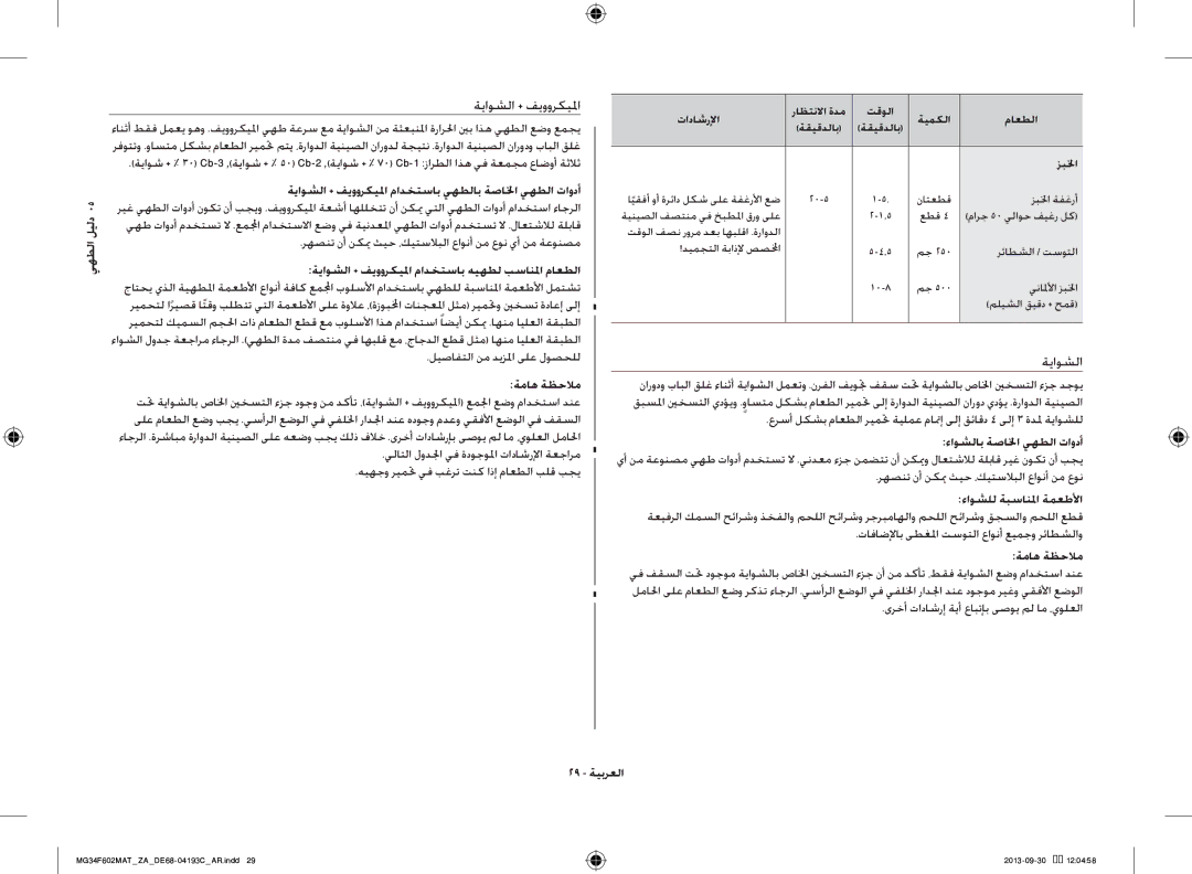 Samsung MG34F602MAT/YA رهصنت نأ نكي ثيح ،كيتسلابلا عاونأ نم عون يأ نم ةعونصم, تافاضلإاب ىطغلما تسوتلا عاونأ عيمجو رئاطشلاو 