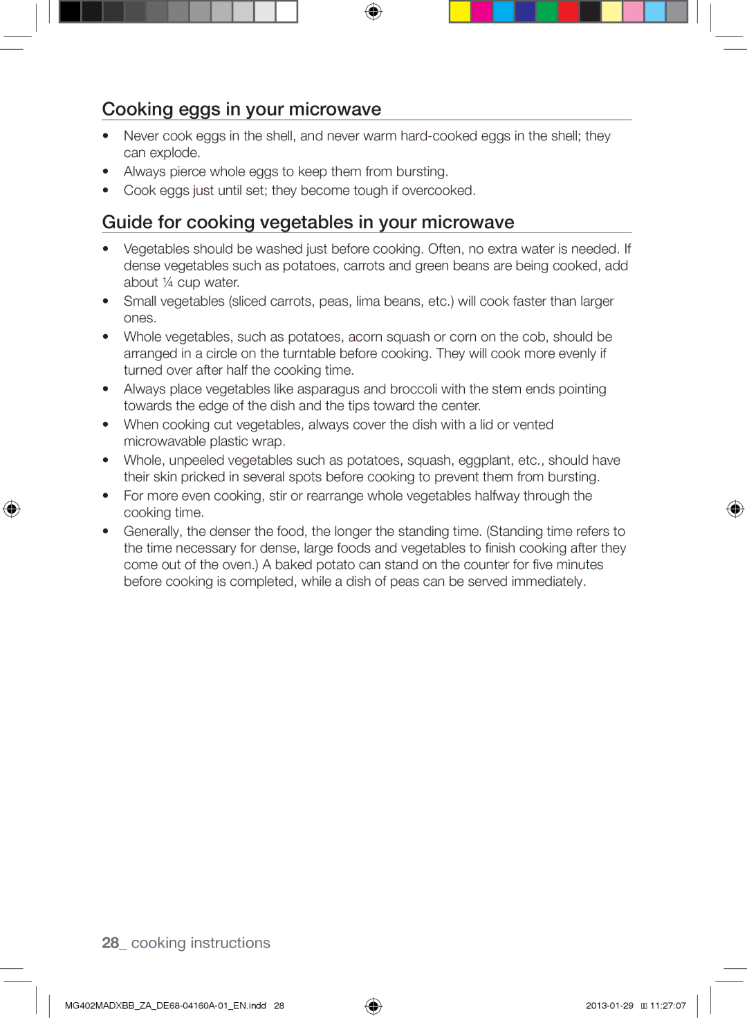 Samsung MG402MADXBB/ZA, MG402MADXBB/SG, MG402MADXBB/YA manual Cooking eggs in your microwave 