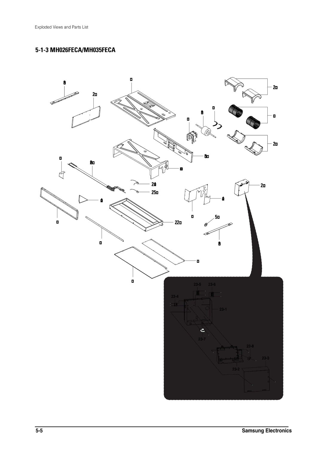 Samsung MH026FNCA service manual 3 MH026FECA/MH035FECA 