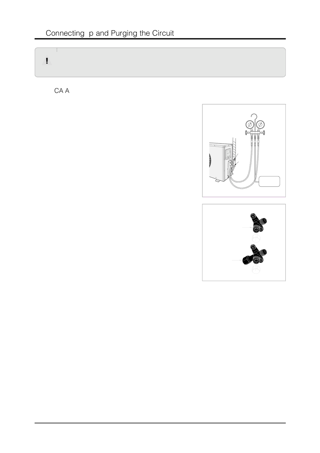 Samsung MH026FNCA service manual Connecting Up and Purging the Circuit, MH050FXCA2A 