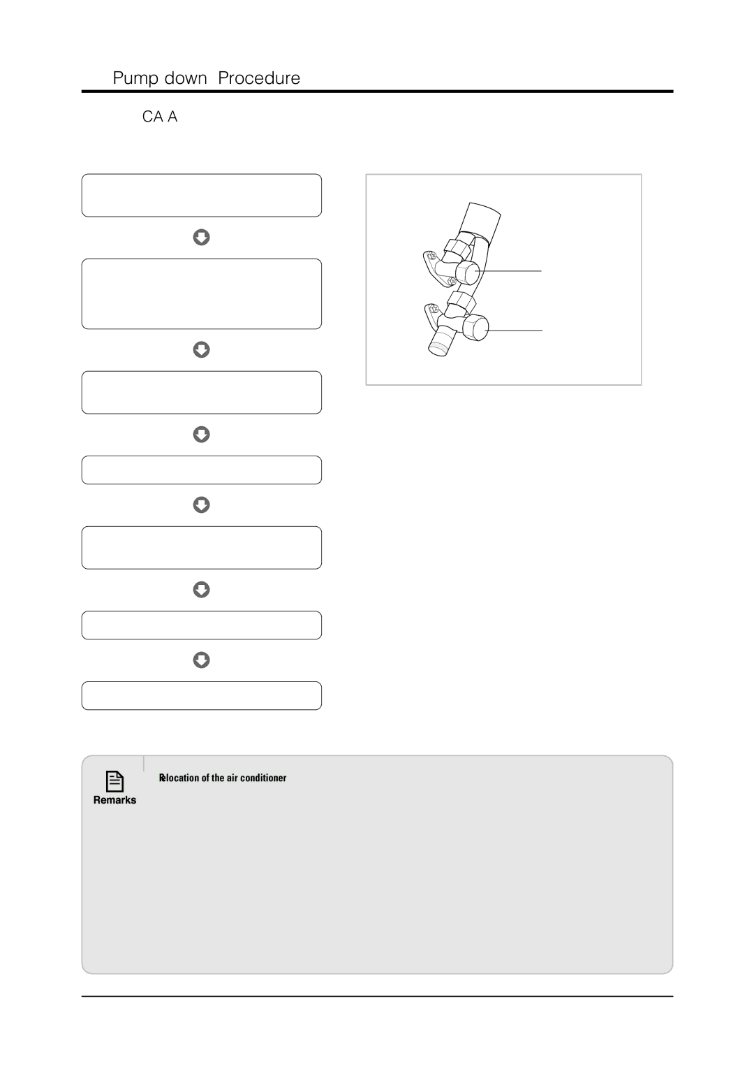 Samsung MH026FNCA service manual Pump down Procedure, 10-6-1 MH050FXCA2A, Relocation of the air conditioner 