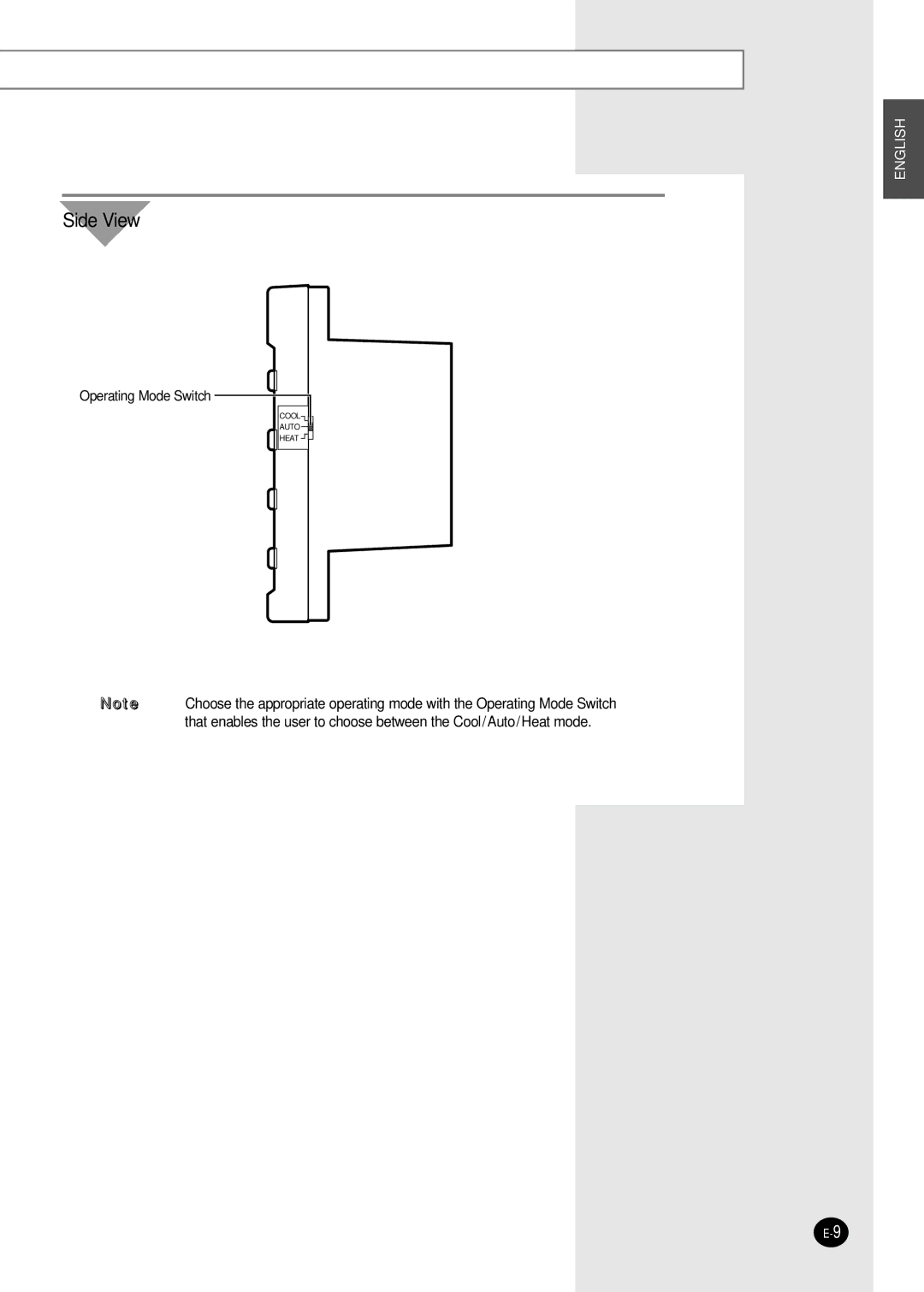 Samsung MH023FPEA, MH052FPEA1, MH026FPEA, MH035FPEA, MH020FPEA user manual Side View 