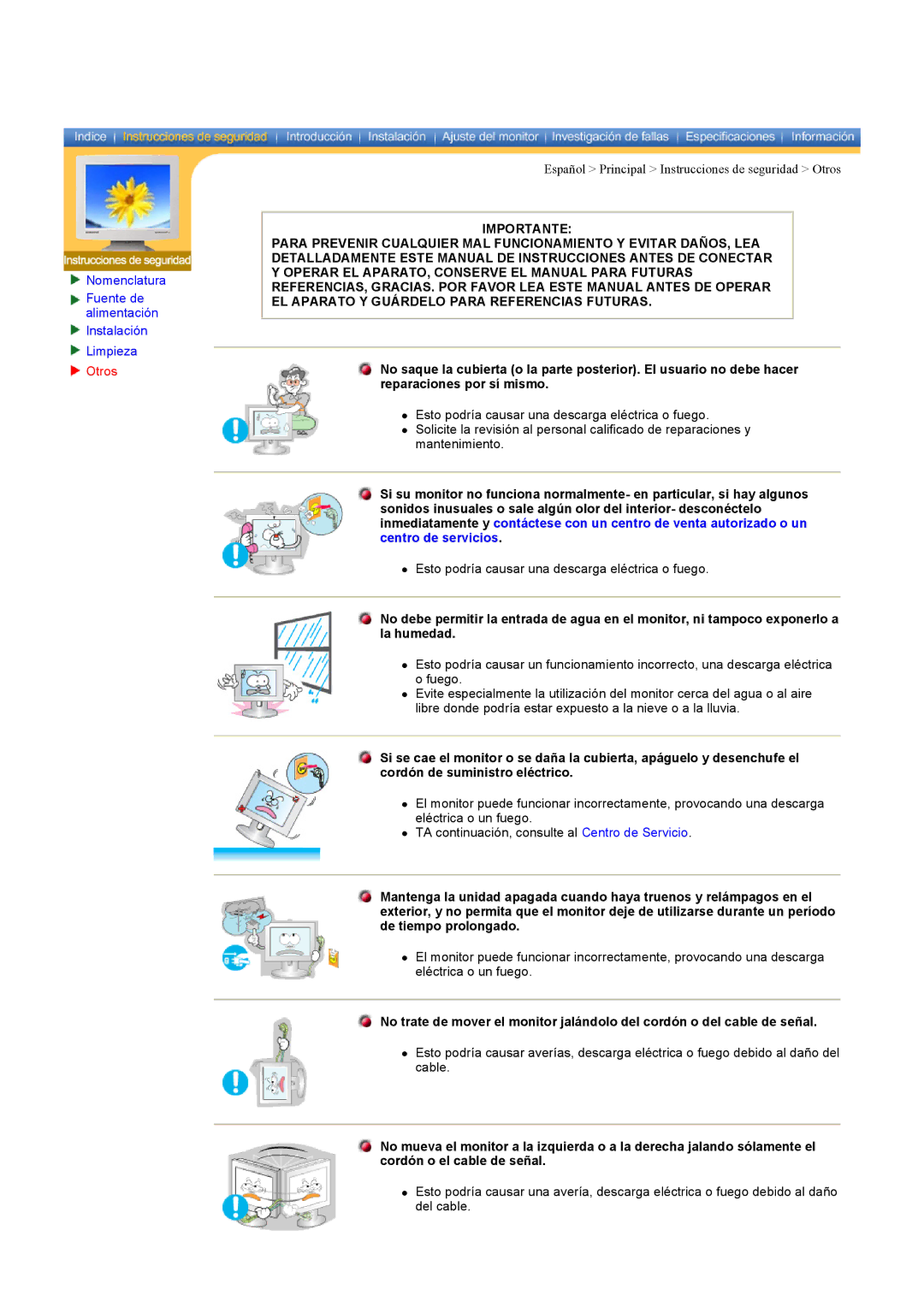 Samsung MH17ASSS/EDC, MH15ASSS/EDC, LS17MHASSZ/EDC manual Otros 