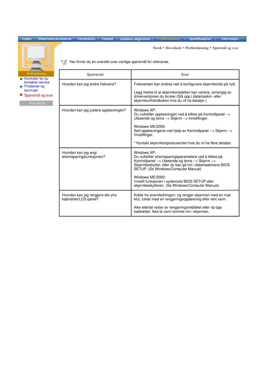 Samsung MH15ASSS/EDC, LS17MHASSZ/EDC, MH17ASSS/EDC manual Spørsmål og svar, Spørsmål Svar 