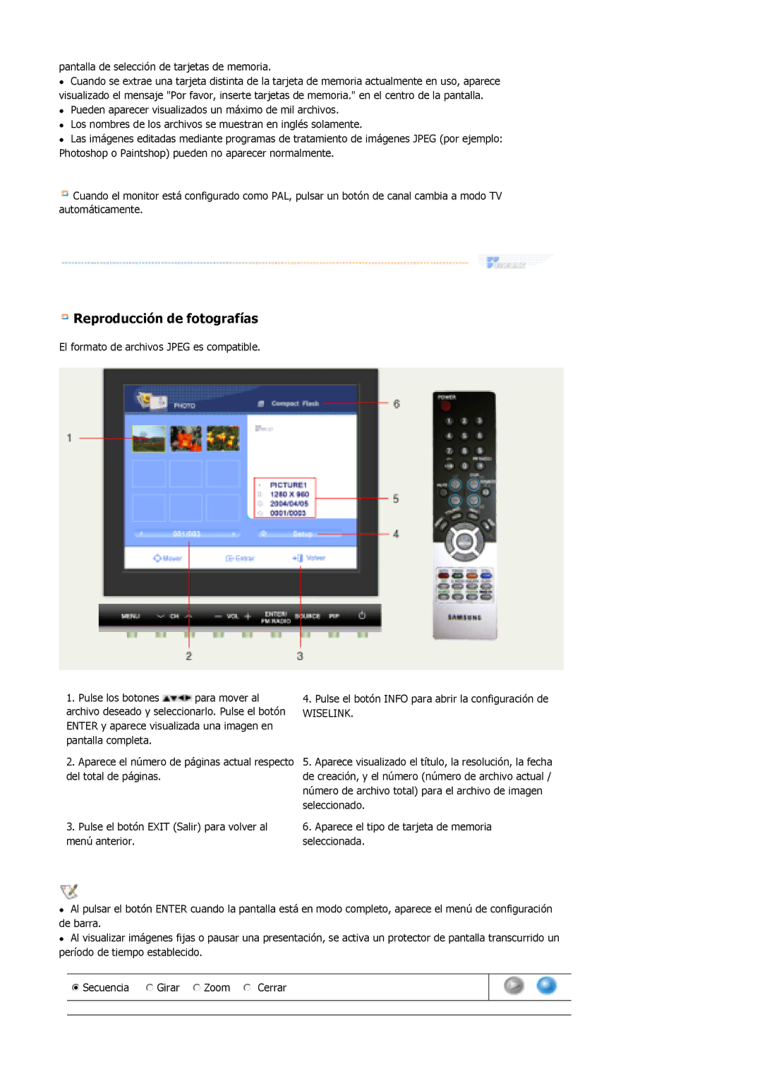 Samsung MH17FSSSU/EDC, MH17FSSS/EDC manual Reproducción de fotografías 