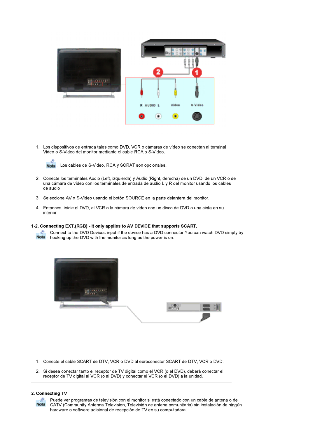 Samsung MH17FSSSU/EDC, MH17FSSS/EDC manual Connecting TV 