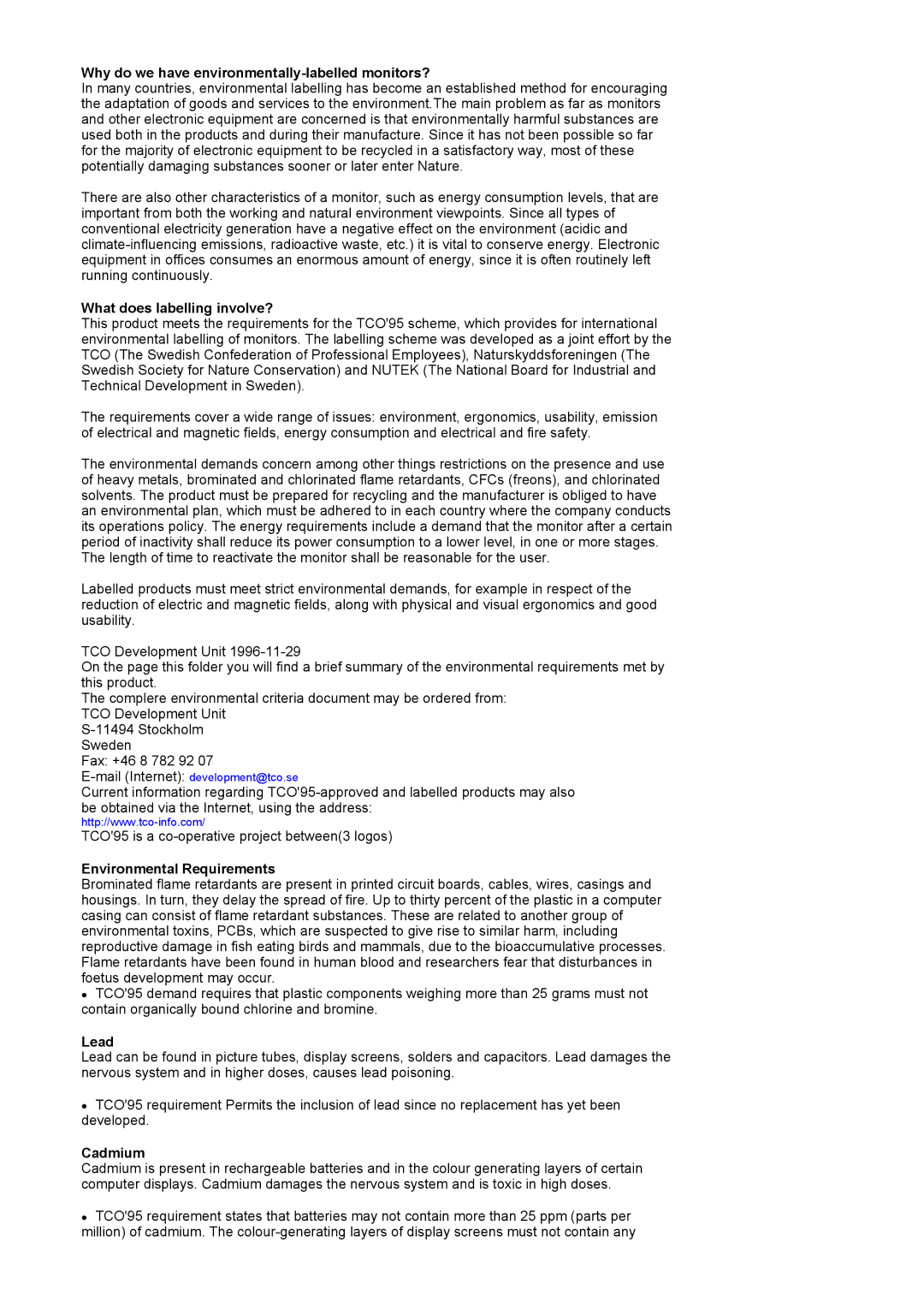 Samsung MH17FSSS/EDC, MH17FSSSU/EDC manual Why do we have environmentally-labelled monitors? 