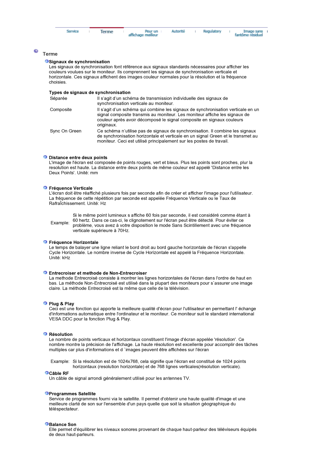 Samsung MH17WSSS/EDC manual Terme 